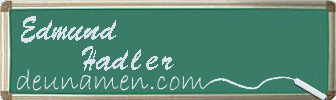 Edmund Hadler Visitenkarte